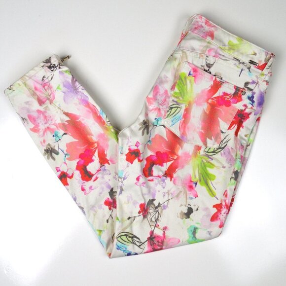 DL1961 Pants - DL1961 Florence Instasculpt Cropped Floral Jegging